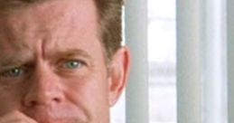 Jerry Lundegaard looking worried in a suit, reflecting his troubled situation in the film Fargo.