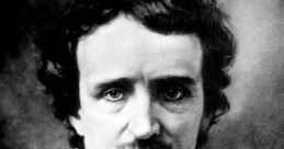 Portrait of Edgar Allan Poe, renowned poet and author, known for his dark and gothic literary works.