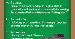 Spanish Cuss Words Board