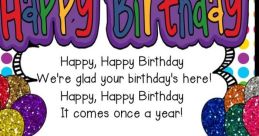 Happy Birthday Song Board