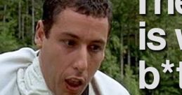 Adam Sandler gets confronted in a humorous scene from "The Price Is Wrong," showcasing classic comedic tension.