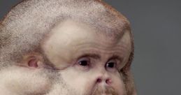 Unique portrait showcasing an individual with an unusual physique and distinct facial features. Embracing the weirdness.