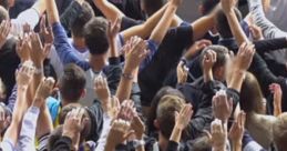 Large Outdoor Crowd: Men