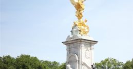Crowds Outside Buckingham Palace, London (Mid-Distant Perspective)