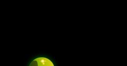 Bright green spitting FX element on a dark background, ideal for animations and visual effects design.
