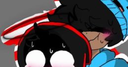 Playful fan art of Skeppy and BBH sharing a cute moment, highlighting their dynamic in the Minecraft community.
