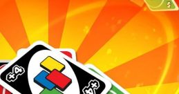 Colorful UNO cards featuring special action cards on a vibrant background, perfect for fun family game nights.