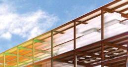 Modern architectural structure showcasing advanced BIM technologies with transparent and steel elements under a clear blue sky.
