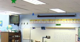 Bright, organized classroom with desks, educational supplies, and welcoming decor, ideal for fostering student learning.