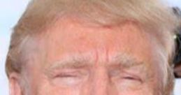 Donald Trump smiling with a playful expression, showcasing his signature hairstyle and bright attire.