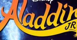 Disney Aladdin Jr. logo featuring a magic lamp, symbolizing adventure and wishes in this enchanting tale.