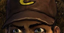 Nick from Telltale's The Walking Dead with a determined expression and a signature cap, set against a forest backdrop.