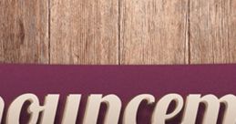 Stylish announcements banner with wooden background, featuring "Here's What's Happening" in bold lettering.