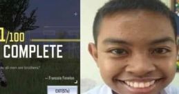 Funny meme showing a progress bar with a smiling boy's face and a drawing, capturing random humor and youthful expressions.