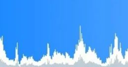 Sound wave pattern on a blue background, representing audio peaks and valleys, ideal for exploring Uuuuhnf audio concepts.