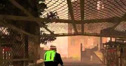 Character navigating an urban environment, showcasing dynamic gameplay in Melee commentary contexts.