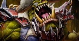 Kaptin Bluddflagg, fierce Ork Freebooter from Warhammer 40,000, adorned in spiked armor and a pirate hat, showcases wild energy.