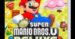 Cover art for New Super Mario Bros. U Deluxe on Nintendo Switch featuring Mario, Luigi, and Princess Peach in vibrant gameplay action.