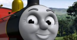 Happy smiling train character from Whistles, Bells & Horns in Thomas & Friends: Calling All Engines! for Leapster.