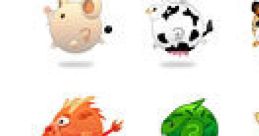 Colorful cartoon animals from Happy Tree Friends: Strandead, showcasing cute designs and playful characters.