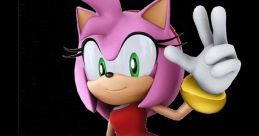 Amy Rose (Japanese) - Mario & Sonic at the London 2012 Olympic Games - Playable Characters (Team Sonic, Japanese) (Wii)