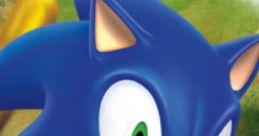 Sonic the Hedgehog in a race kart, featured in Sonic and SEGA All-Stars Racing on PlayStation 3, ready for action.