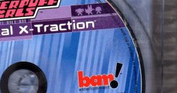 Powerpuff Girls: Chemical X-Traction game disc showing character voices and vibrant design for PlayStation entertainment.