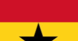 Flag of Ghana with red, gold, green stripes and a central black star, representing national pride and identity in West Africa.