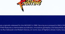 ART OF FIGHTING The Definitive Ryuuko no Ken The Definitive - Video Game