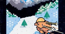 Slalom - Video Game Video game from Slalom for NES. Published by Nintendo (1987).