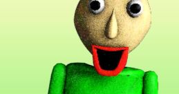 Baldi from Baldi's Basics in Education and Learning, showcasing his iconic green outfit and playful expression.