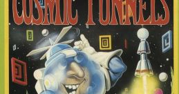 Cosmic Tunnels - Video Game Video game from Cosmic Tunnels for Atari 8-Bit. Published by Datamost (1983).
