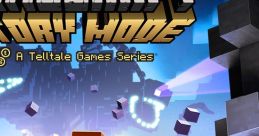 Characters from Minecraft: Story Mode embark on an adventure, featuring vibrant visuals and iconic blocky designs.