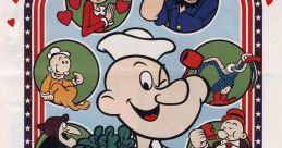 Popeye - Video Game Video game from Popeye for Arcade. Published by Atari, Nintendo (1982).