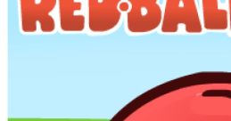 Red Ball character from Red Ball 4 Vol 1, set in a vibrant grass field with flowers, ready for adventure in the game.