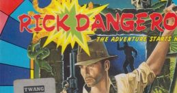 Rick Dangerous - Video Game Video game from Rick Dangerous for Amiga. Published by Core Design, Firebird (1989).