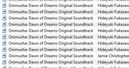 Shin Onimusha: Dawn of Dreams Original track 新 鬼武者 DAWN OF DREAMS オリジナルサウンドトラック - Video Game Video game fr