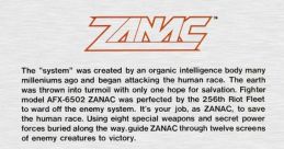 Zanac A.I. ザナック - Video Game