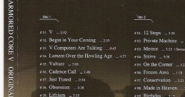 ARMORED CORE V ORIGINAL TRACK アーマード・コア5 オリジナル・サウンドトラック - Video Game
