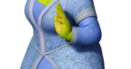 Princess Fiona in a stunning blue dress, showcasing her confident pose and vibrant personality from the Shrek series.
