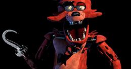 Foxy the animated character from Five Nights at Freddy's, showcasing his robotic features and iconic hook.