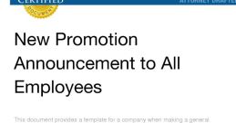Announcment