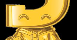 Golden character with a globe, representing "Daily Dose Of Internet," showcasing fun and engaging online content.