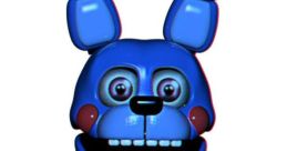 Funtime Freddy from Five Nights At Freddy's, a playful blue animatronic with a bow tie and cheerful expression.