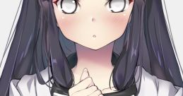 Hinata Hyuga from Naruto, showcasing her signature look with long dark hair and a gentle expression, embodying her character's kindness.