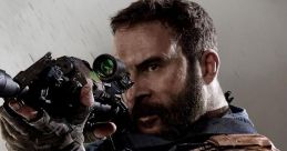 Captain John Price aiming a sniper rifle, showcasing tactical gear and intense focus in a Call of Duty setting.