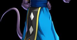 Beerus, the God of Destruction from Dragon Ball, showcasing his iconic outfit and powerful presence.