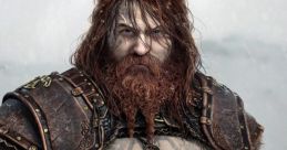 Thor from God of War: Ragnarok, portrayed by Ryan Hurst, features a fierce and detailed character design.