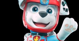 Marshall from PAW Patrol, the energetic fire pup in his colorful rescue gear, ready for action and adventure!
