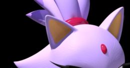 Blaze the Cat, a character from Sonic The Hedgehog, showcases her distinctive purple fur and determined expression.